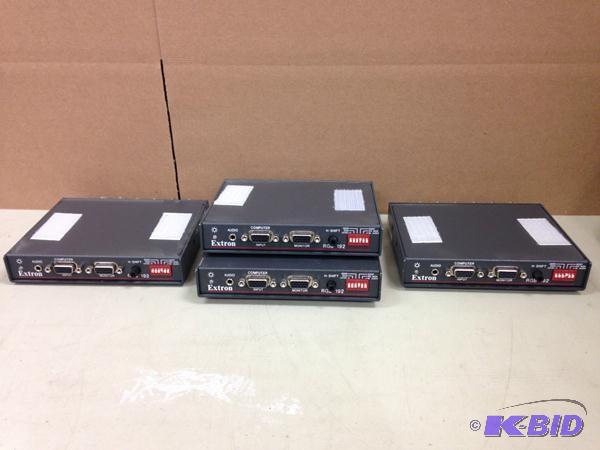 lot 12 image: Lot of (4) Extron RGB 192 VGA Compu...