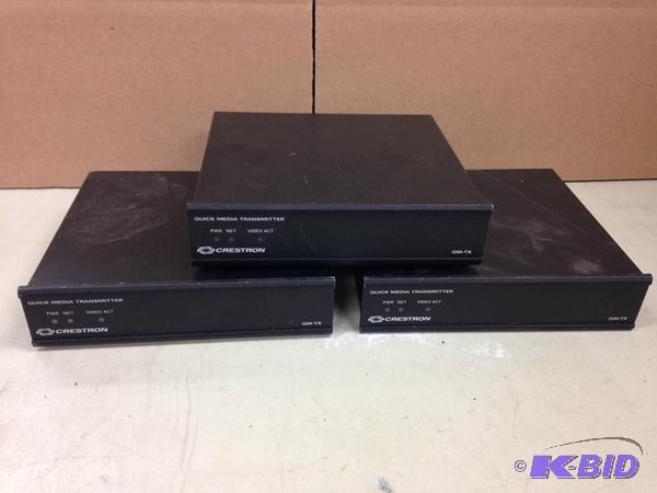 lot 18 image: Lot of (3) Crestron QuickMedia Tran...
