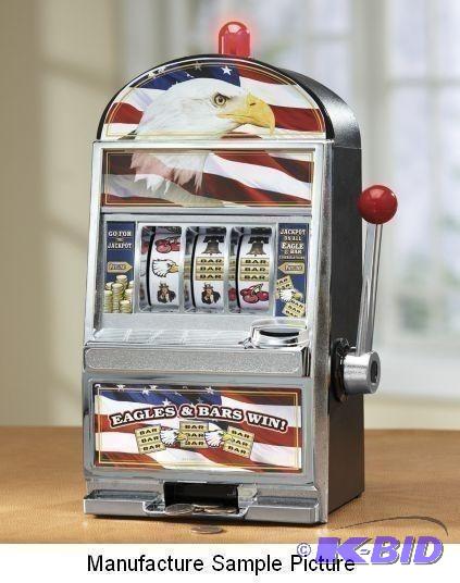 Lot of 3 Eagle Slot Machine Banks -...