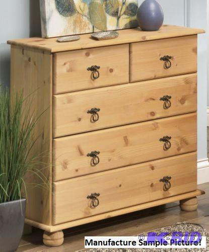 NEW&nbspFinca&nbsp5 Drawer Pine D...