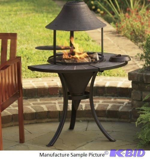 Round Chiminea&nbspOutdoor Bar B Q...