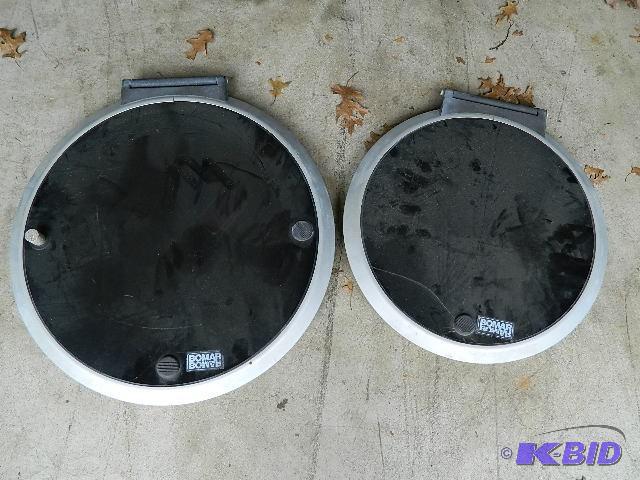 lot 105 image: Bomar Port hole windows 23" an...