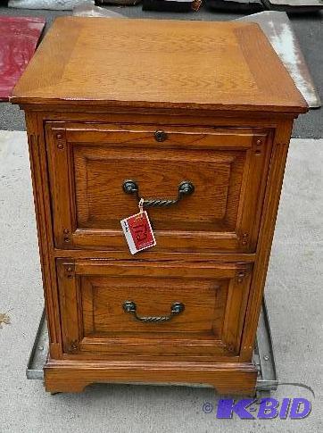 lot 112 image: 2 drawer file cabinet. &nbspP...
