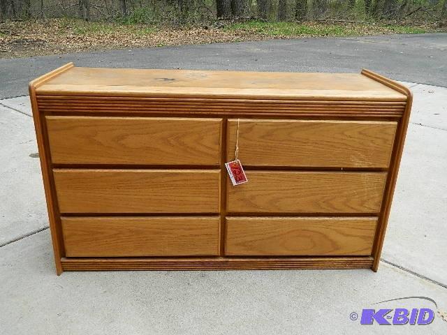 lot 123 image: 6 drawer dresser, 51" wide.&nb...