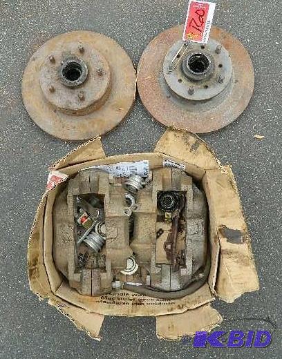 lot 160 image: Pair Calipers and Rotors for (1967 ...