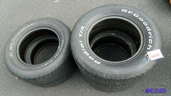 lot 208 image: BF Goodrich Radial TA Tires. Rear ...