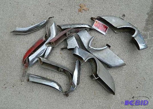 lot 242 image: Lot of chrome bumper caps. Please s...
