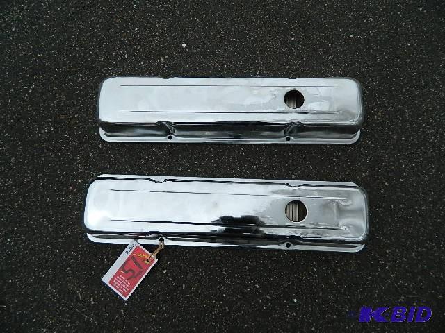 lot 51 image: (2) Chrome valve covers (new) for C...
