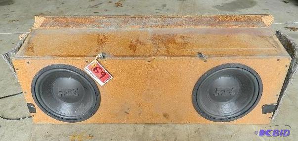 lot 69 image: 10" MTX Sub Woofer (pair). Ple...