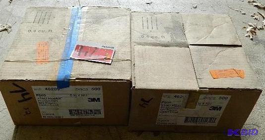 lot 74 image: 3M 5" P600 Sandpaper. 2 full b...