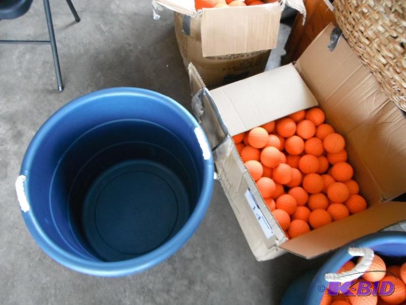 lot 14 image: Lot of (132) Baseballs, orange inc...