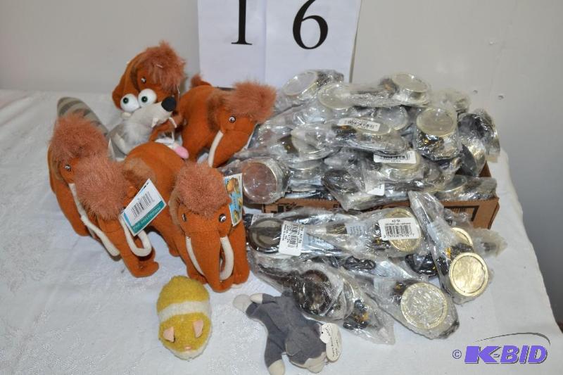 lot 16 image: Pens & stuffed animals