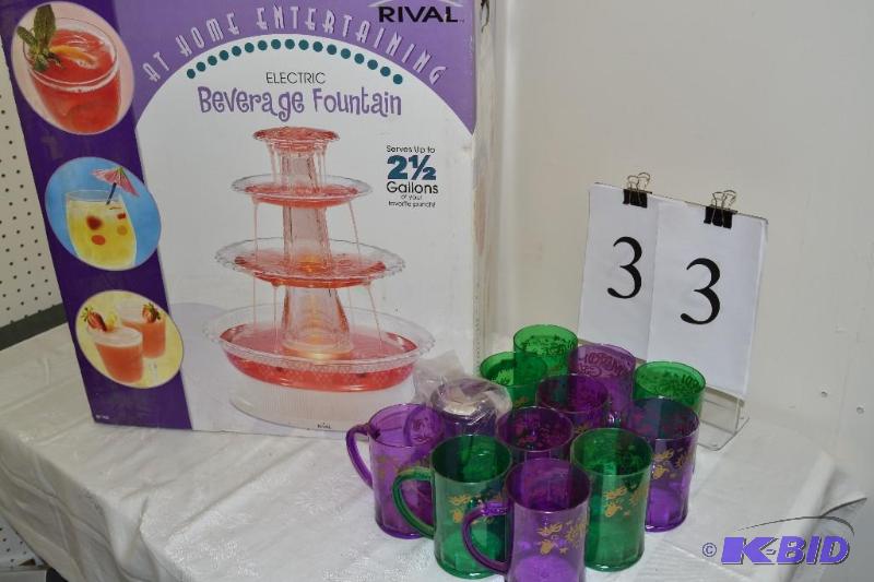 lot 33 image: beverage fountain