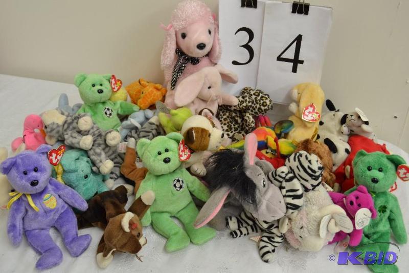 lot 34 image: Beanie Babies