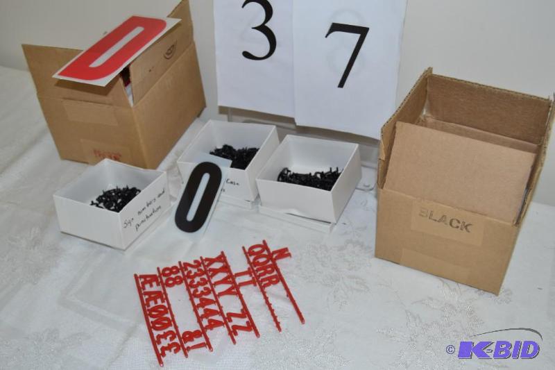 lot 37 image: Sign letters