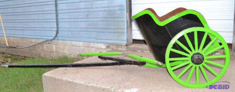 lot 61 image: Two horse chariot.