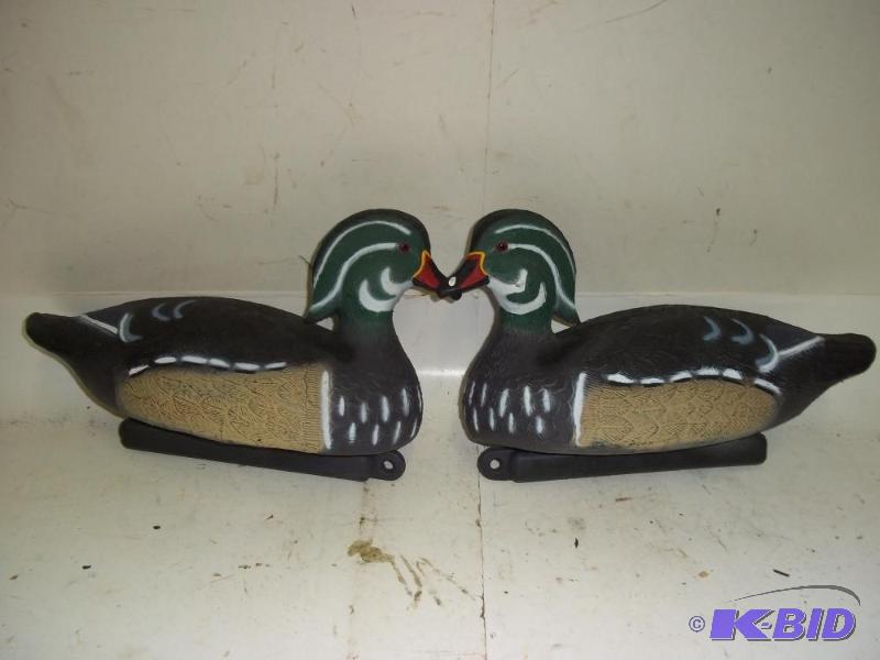 2 Wood duck decoys...