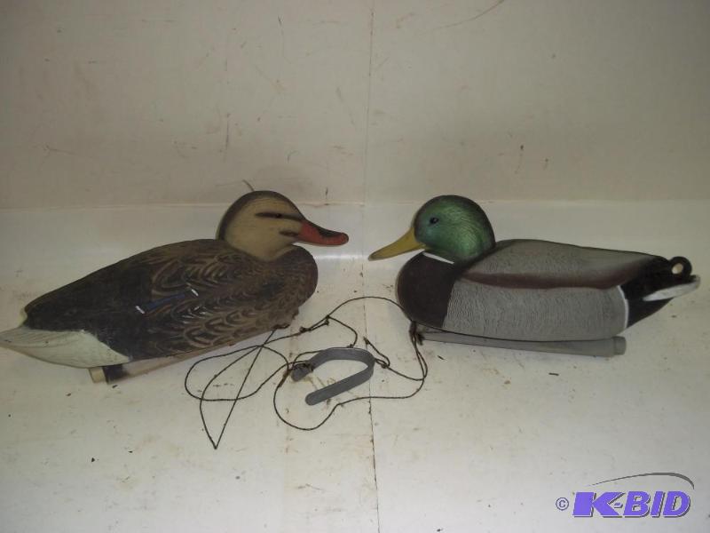 2 Mallard duck decoys...