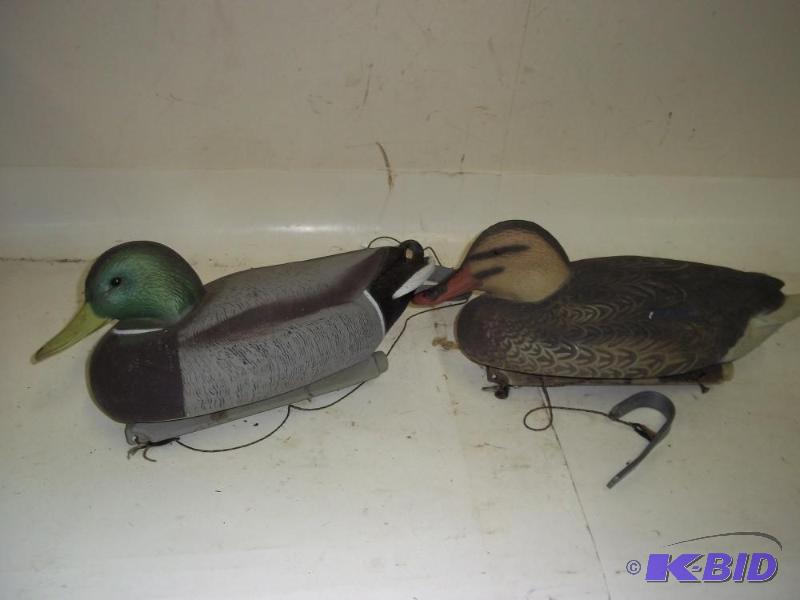 2 Mallard duck decoys...