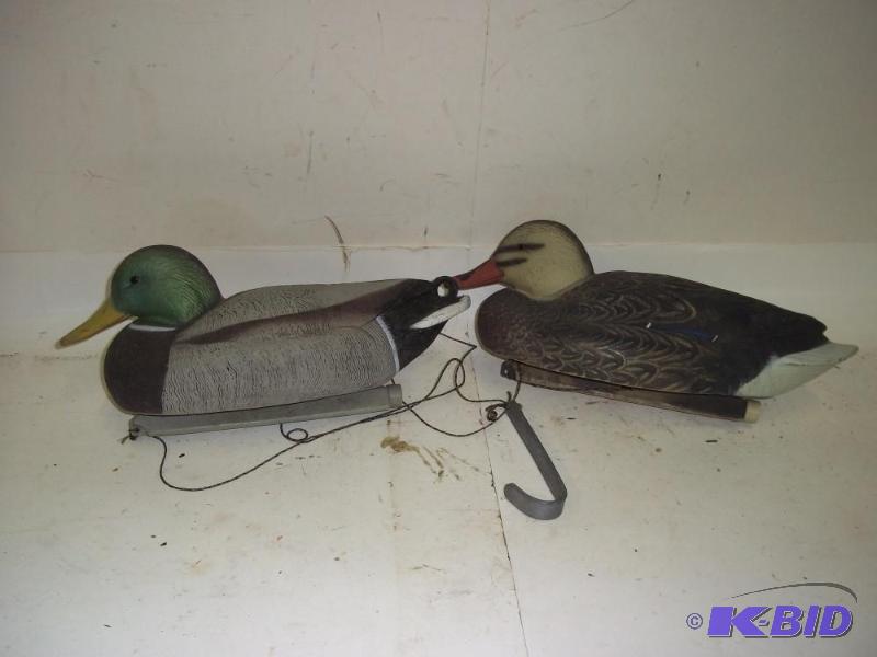 2 Mallard duck decoys...