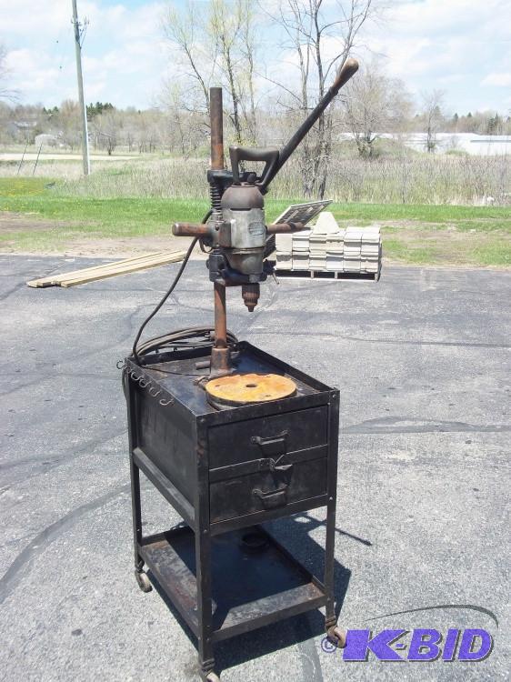 Drill press on stand...