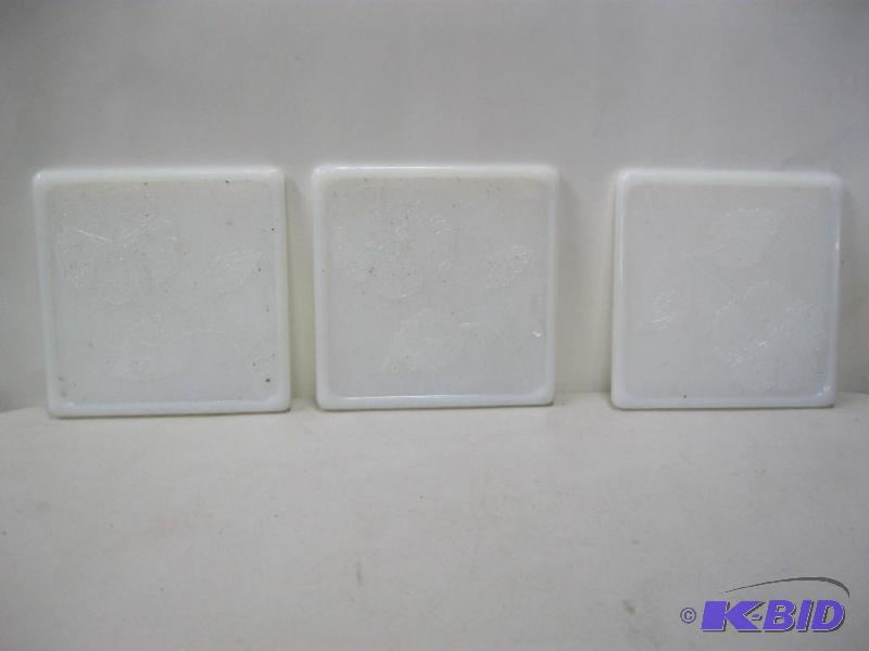 Lot Of Milk Glass Dish Coasters...