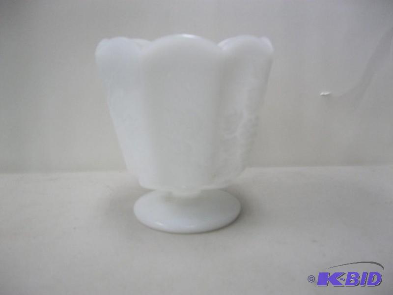Milk Glass Vase Planter...
