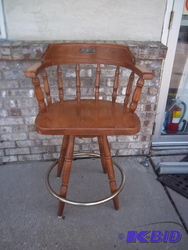 Wood Bar Stool - Some Marks...
