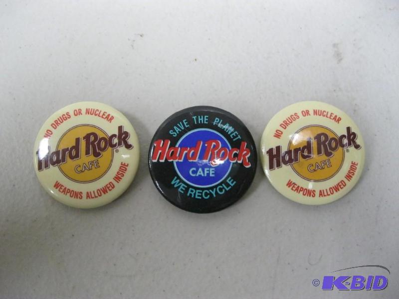 Lot Of Hard Rock Buttons...