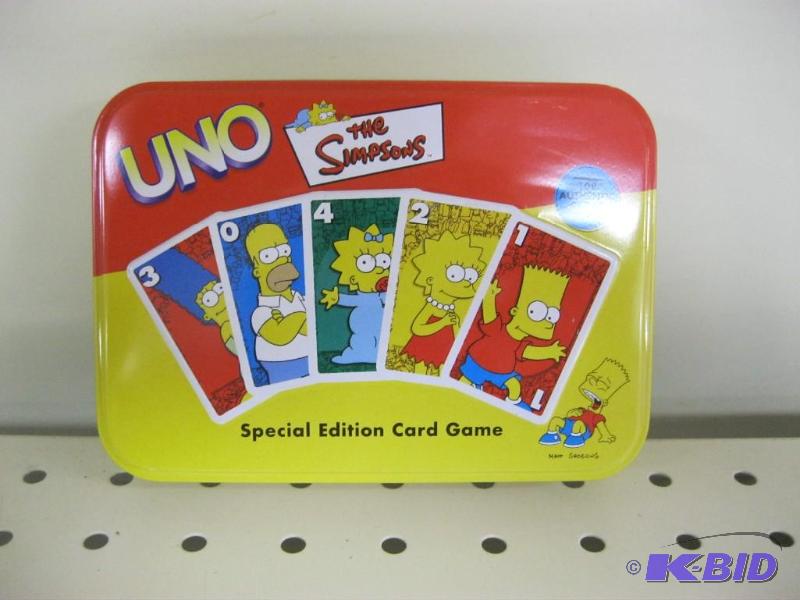 The Simpsons UNO Game - Unused...