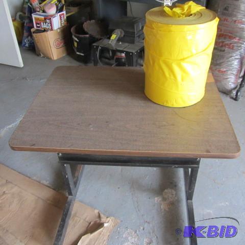 Table, Yellow Tape