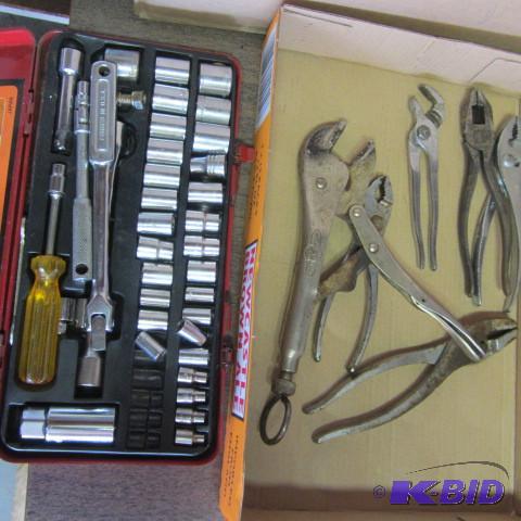 Socket Set, Pliers