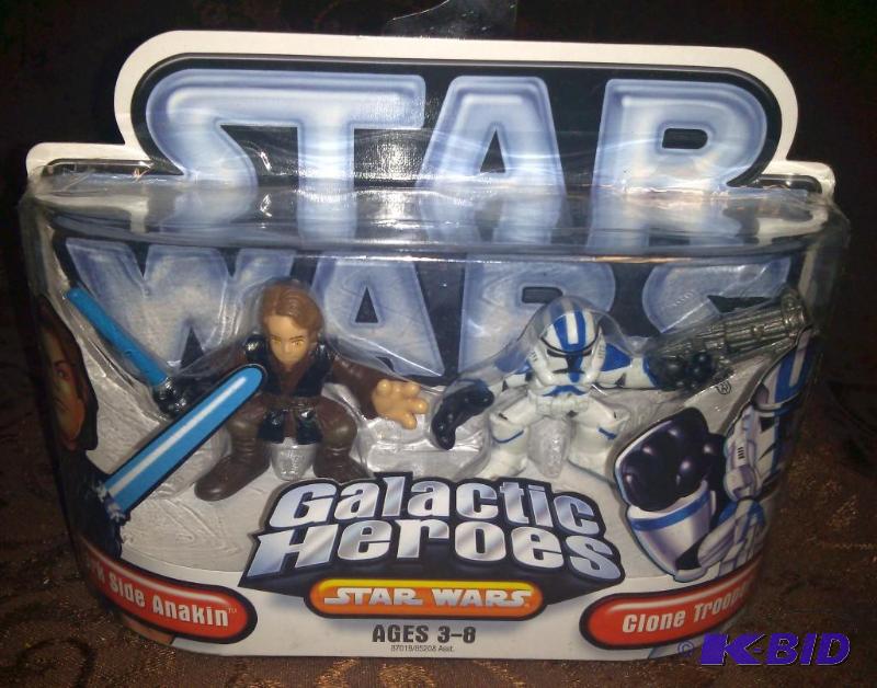 lot 10 image: Star Wars Galactic Heroes with Dark Side Anak...
