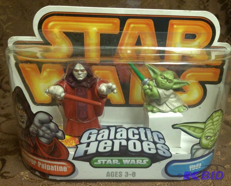 lot 28 image: Star Wars Galactic Heroes Emperor Palpatine &...