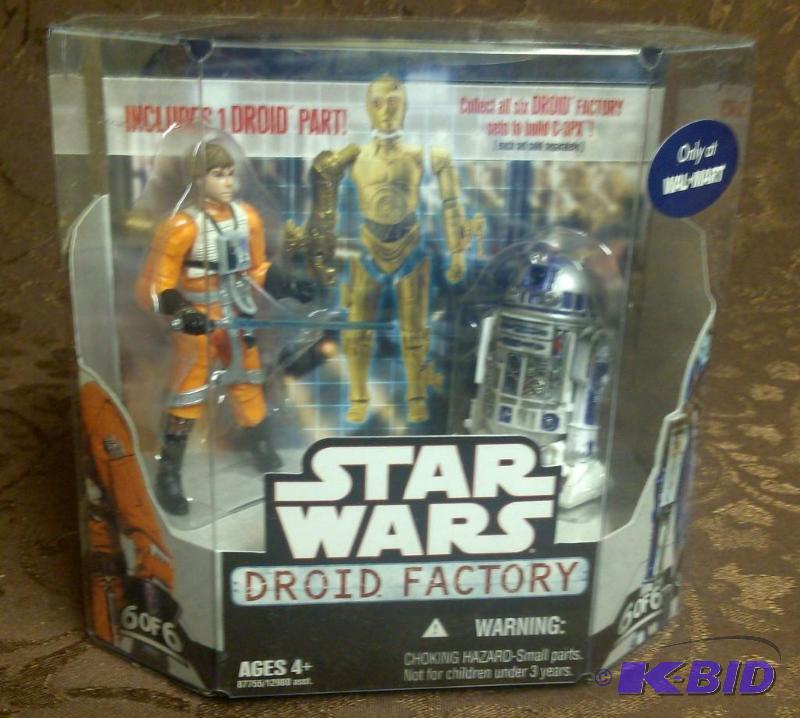 lot 3 image: Walmart Exclusive Droid Factory Luke Skywalke...
