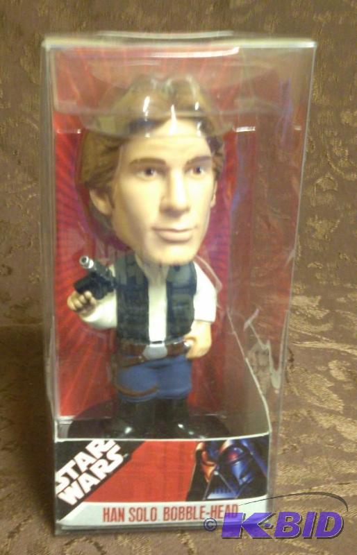 lot 39 image: Star Wars Han Solo Bobble-Head Never been ope...
