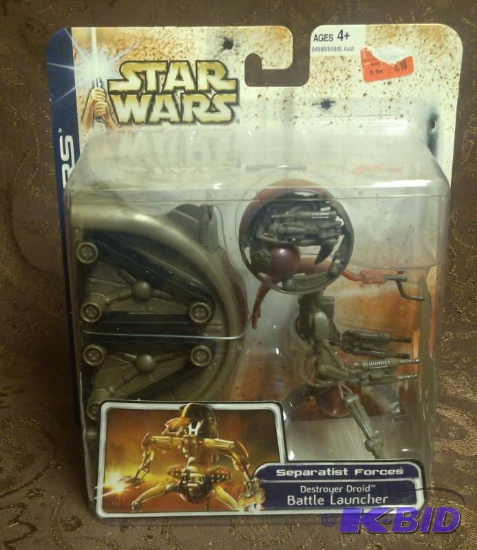 lot 48 image: Star Wars Clone Wars Figure Destroyer Droid B...