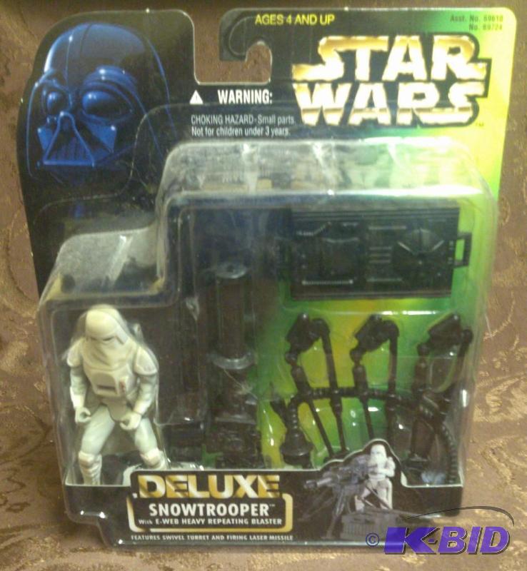 lot 62 image: Star Wars Deluxe figure Snowtrooper with E-We...