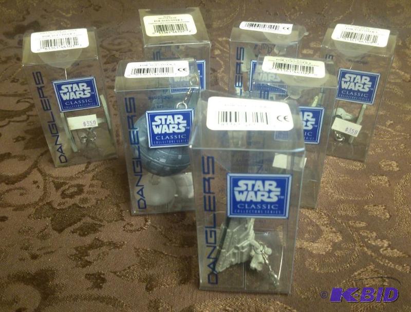 lot 66 image: Star Wars Lot of 7 Danglers 2 Deathstars, 2 ...