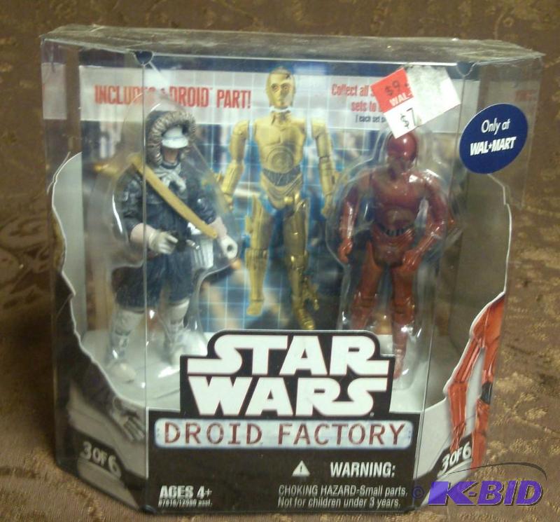 lot 77 image: Star Wars Droid Factory 2 pack Han Solo and R...
