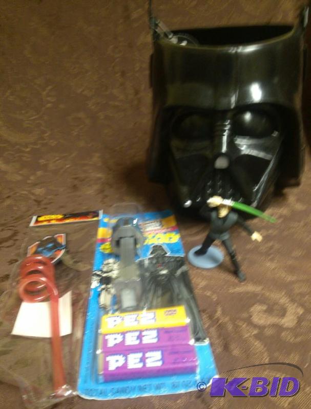 lot 83 image: Star Wars Lot of 4 Darth Vader Trick or Treat...