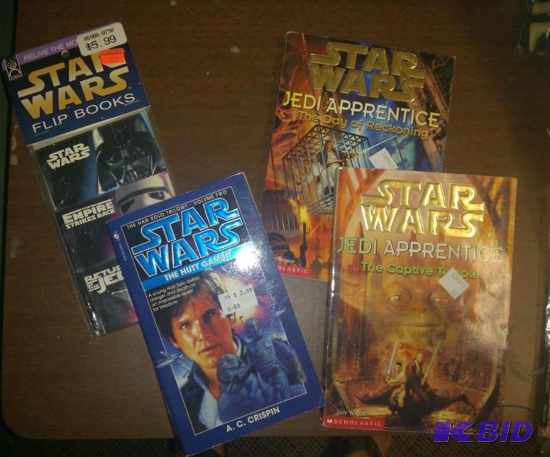 lot 9 image: Lot of 4 Star Wars Books to include The Hut ...