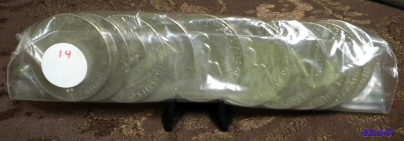 lot 14 image: BAG OF 10 IKE DOLLAR ONE DOLLAR COI...