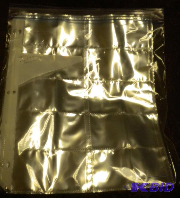 lot 145 image: COIN SUPPLIES VINYL PAGES FOR 3 RIN...