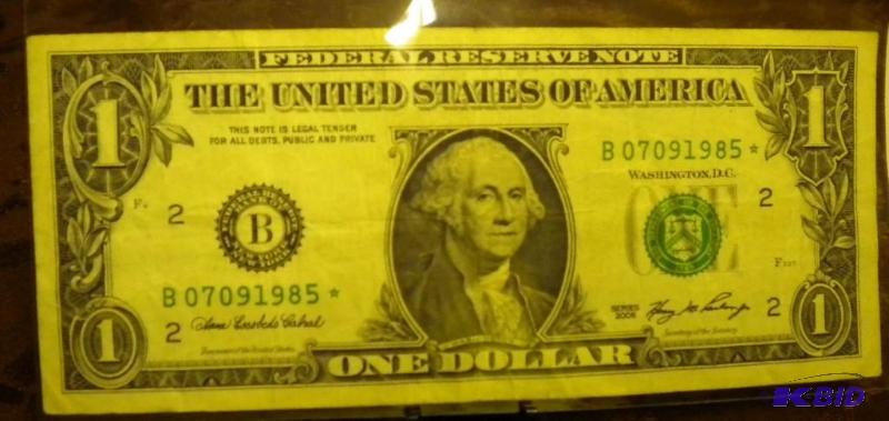 lot 22 image: 2006 ONE DOLLAR STAR NOTE...