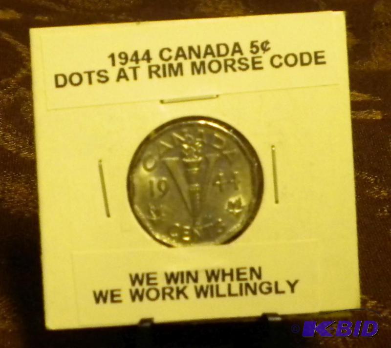 lot 50 image: 1944 CANADA WORLD WAR 2 VICTORY NIC...