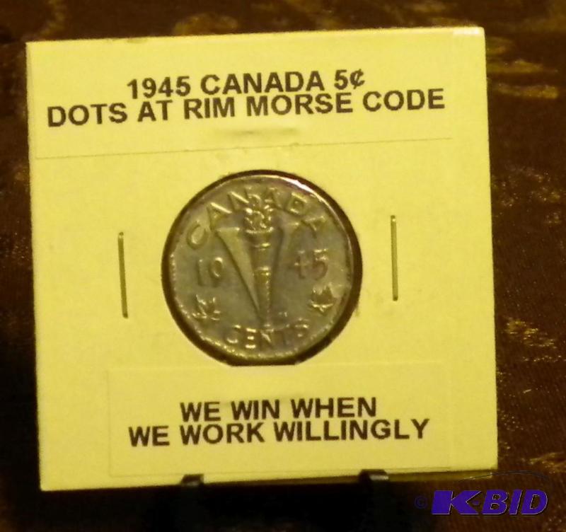 lot 51 image: 1945 CANADA WORLD WAR 2 VICTORY NIC...