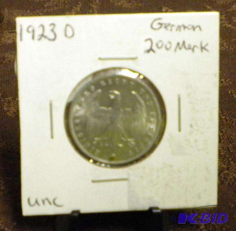 lot 57 image: 1923 D GERMAN COIN 200 MARKS...