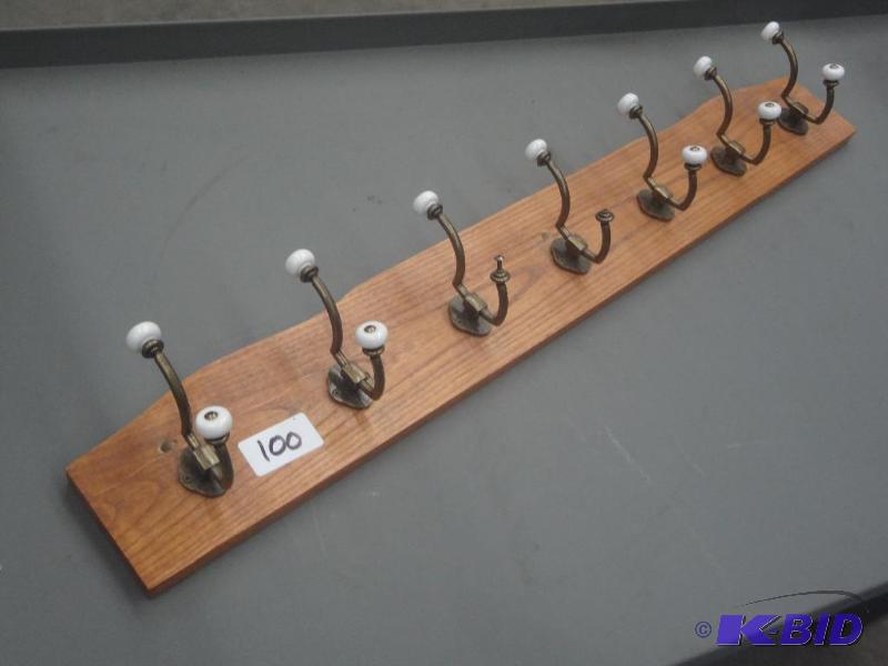 36&quot Oak Coat Rack...