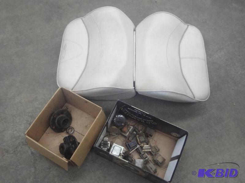 Lot Of (1) Boat Seat, (2) Trailer W...